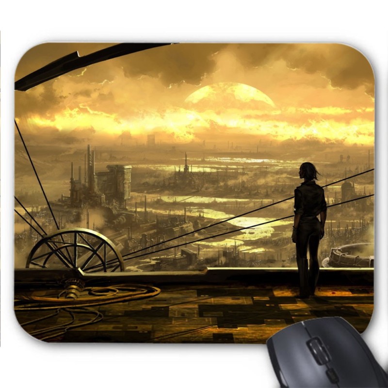 Tapis de souris imprimé Geek Anime Fantaisie paysage