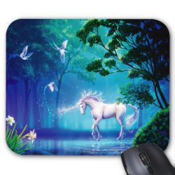 Tapis de souris imprimé Geek Anime Fantaisie licorne
