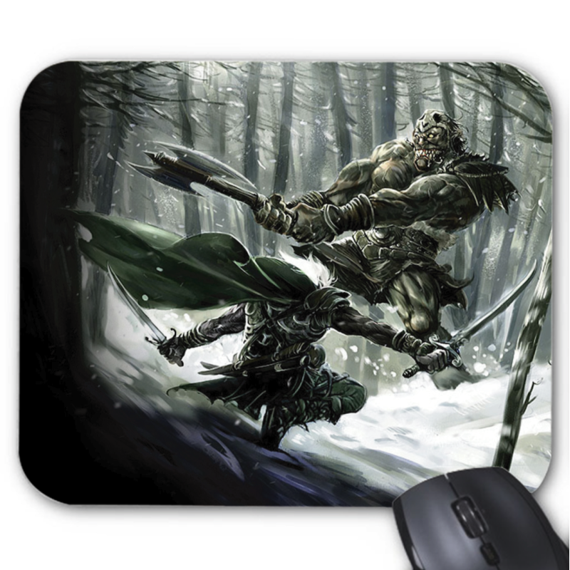 Tapis de souris imprimé Geek Anime Fantaisie guerrier