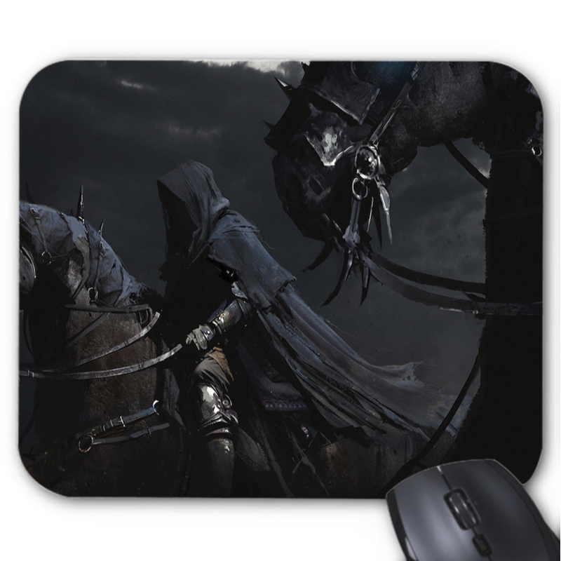 Tapis de souris imprimé Geek Anime Fantaisie chevalier dark