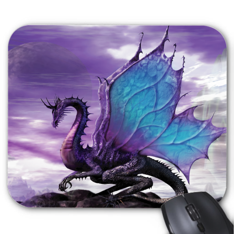 Tapis de souris imprimé Geek Anime Fantaisie dragon