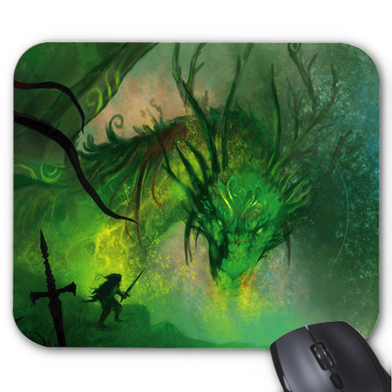 Tapis de souris imprimé Geek Anime Fantaisie dragon