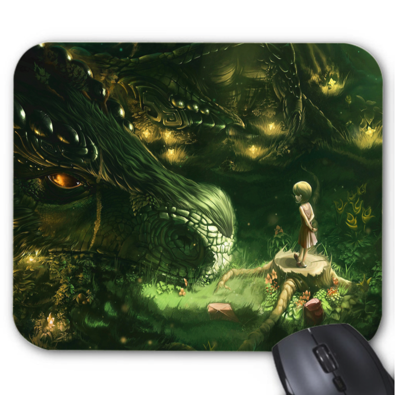 Tapis de souris imprimé Geek Anime Fantaisie dragon