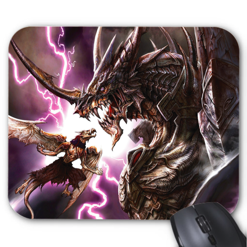 Tapis de souris imprimé Geek Anime Fantaisie dragon