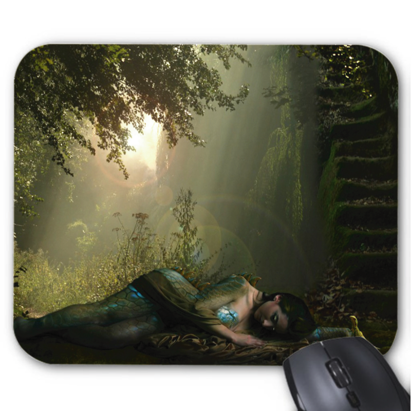 Tapis de souris imprimé Geek Anime Fantaisie sirene