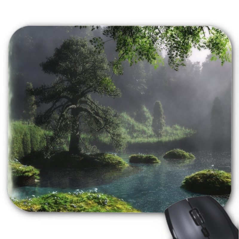 Tapis de souris imprimé Geek Anime Fantaisie Paysage