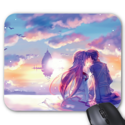 Tapis de souris imprimé Geek Anime Manga amour couple