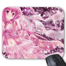 Tapis de souris imprimé Geek Anime Manga girl rose