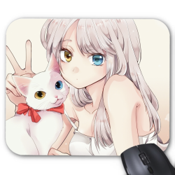 Tapis de souris imprimé Geek Anime Manga chat