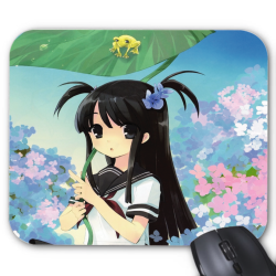 Tapis de souris imprimé Geek Anime Manga fleurs grenouille
