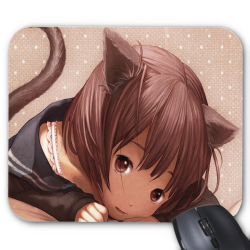 Tapis de souris imprimé Geek Anime Manga chat