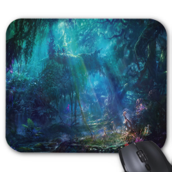 Tapis de souris imprimé fantaisie paysage