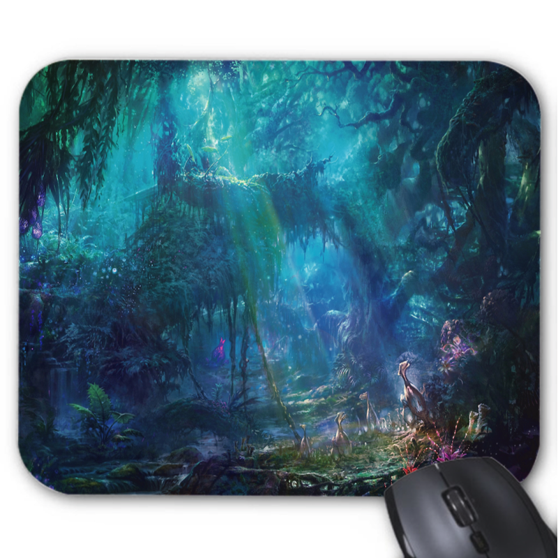 Tapis de souris imprimé fantaisie paysage