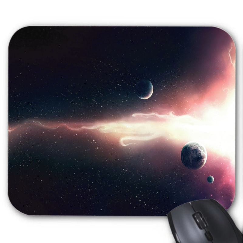 Tapis de souris imprimé fantaisie cosmos planète