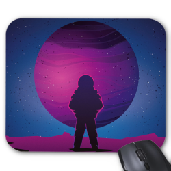 Tapis de souris imprimé cosmos astronaute
