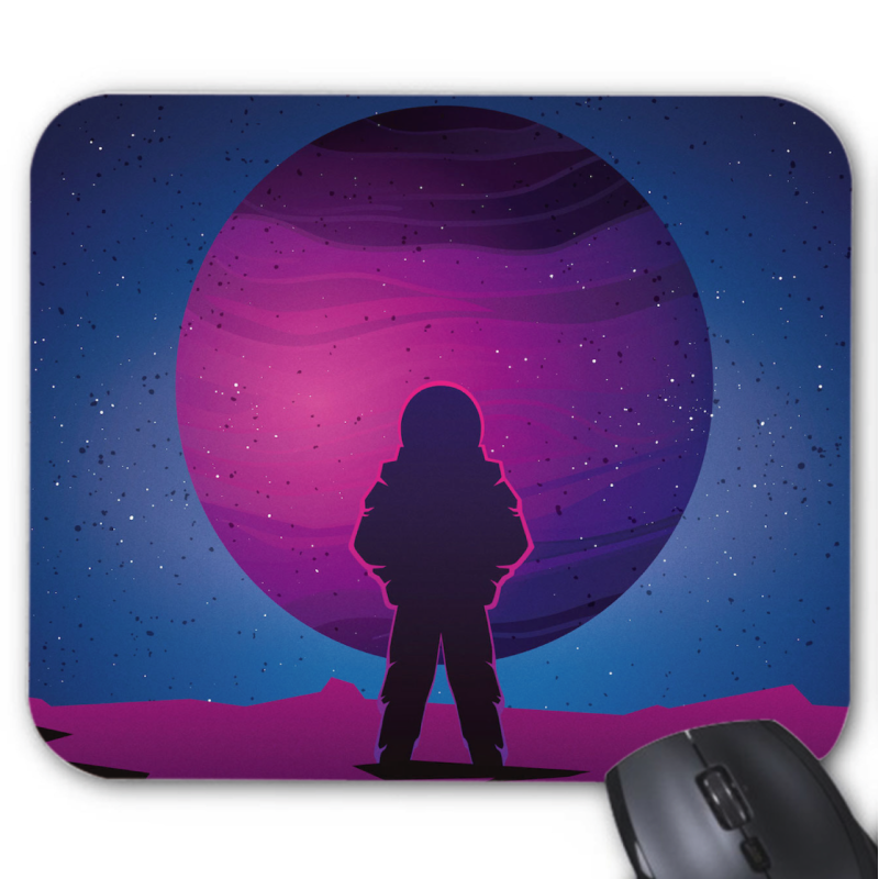 Tapis de souris imprimé cosmos astronaute