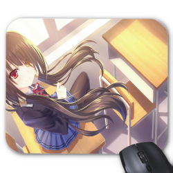 Tapis de souris imprimé Geek Anime Manga écolière