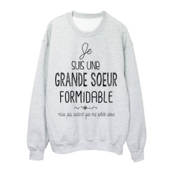 Sweat-Shirt humour Je suis une grande soeur formidable