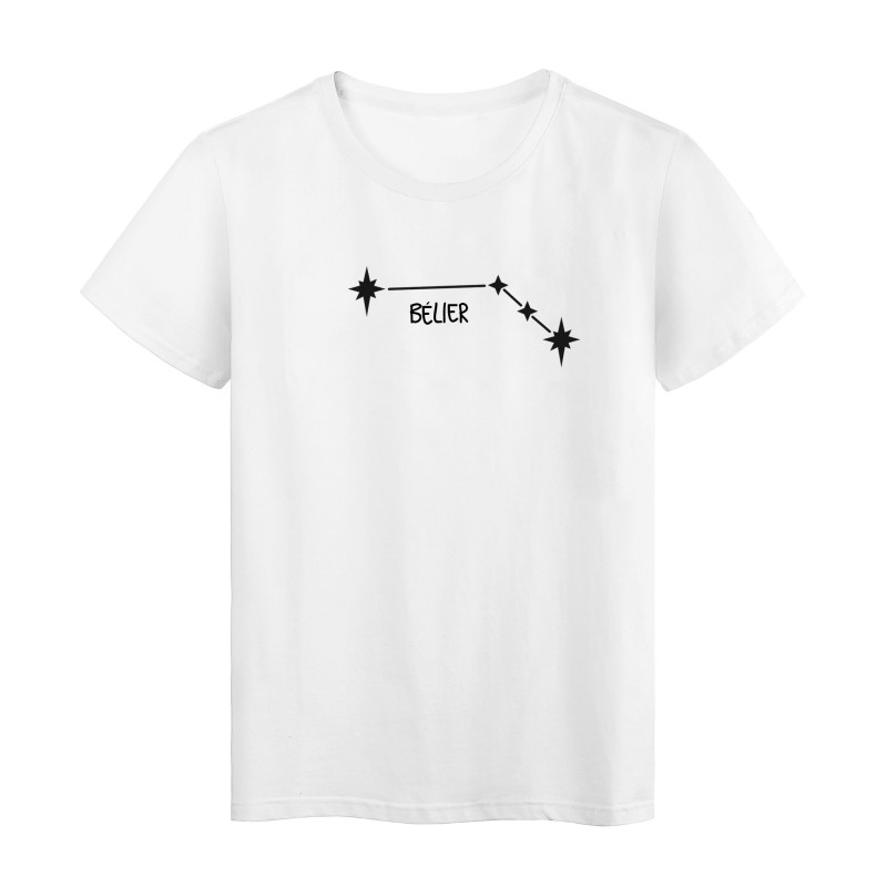 T-Shirt imprimé citation Astro Bélier Fabriqué en France