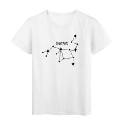 T-Shirt imprimé signe Astrologique Sagitaire Fabriqué en France