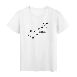 T-Shirt imprimé signe Astrologique Scorpion Fabriqué en France