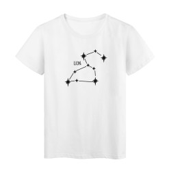T-Shirt imprimé signe Astrologique Lion Fabriqué en France