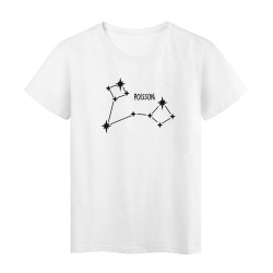 T-Shirt imprimé signe Astrologique Poisson Fabriqué en France