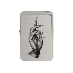 Briquet à essence tempête - imprimé collection main vintage