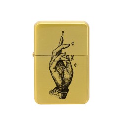 Briquet à essence tempête - imprimé collection main vintage