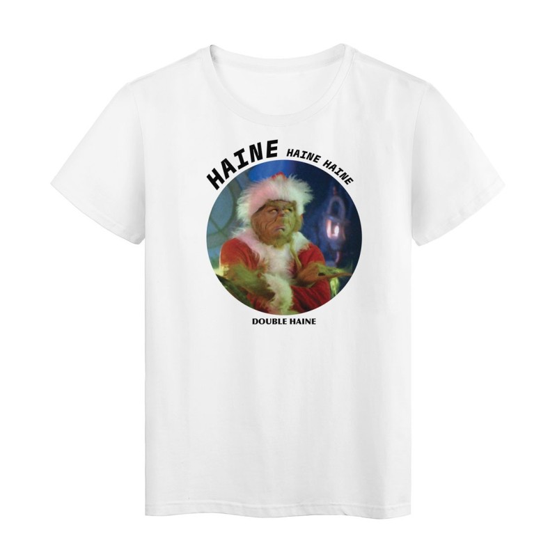 T-Shirt imprimé - Cadeau - Cinéma noël- Réplique haine haine double haine grinch