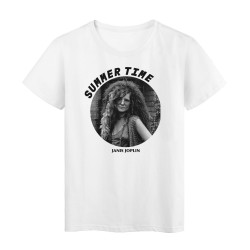 T-Shirt imprimé - Cadeau - Chanteur janis - Citation Summer time