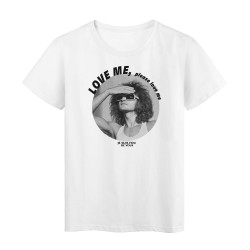 T-Shirt imprimé - Cadeau - Chanteur fan - Citation love me please love me