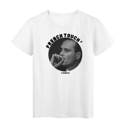 T-Shirt imprimé - Cadeau - Célébrité Jacques chirac - Citation french touch