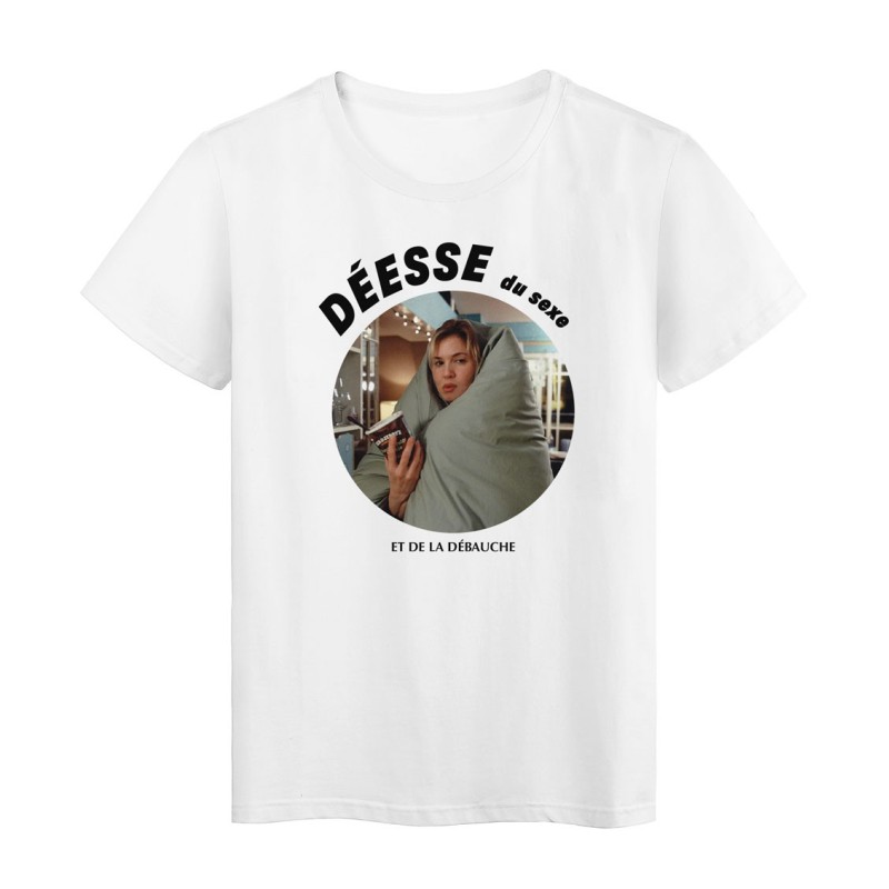 T-Shirt imprimé - Cadeau - Cinéma culte bridget - Citation déesse du sexe et de la débauche
