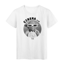 T-Shirt imprimé - Cadeau - Cinéma culte- Citation yoda cinéma club