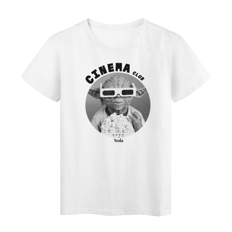 T-Shirt imprimé - Cadeau - Cinéma culte- Citation yoda cinéma club