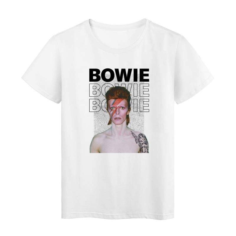 T-Shirt imprimé - Cadeau - Célébrité Rock- Citation Bo wie