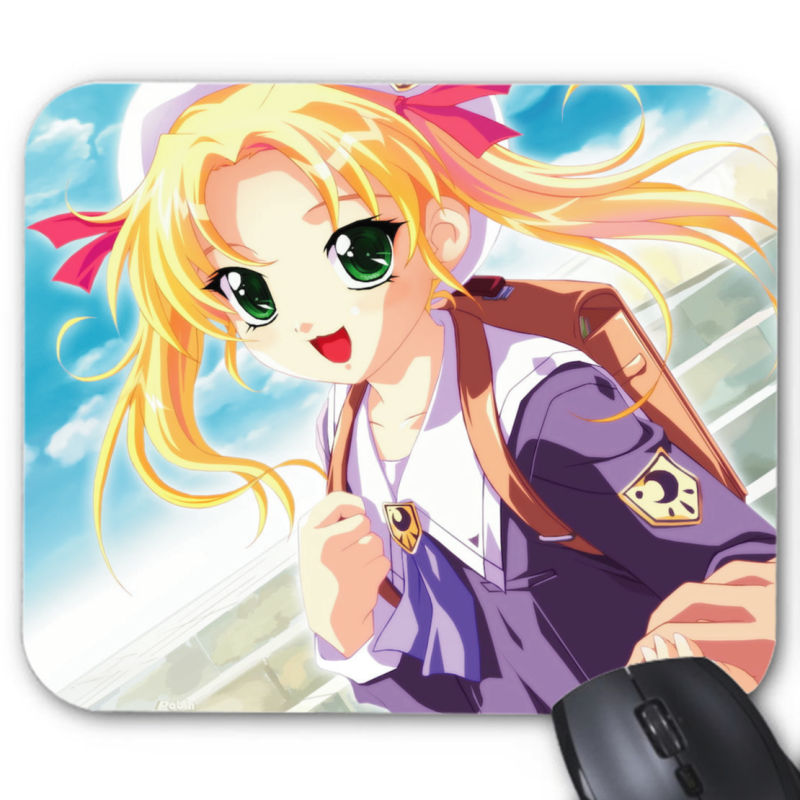 Tapis de souris - Accessoire ordinateur antidérapant Gaming - Imprimé Anime Manga