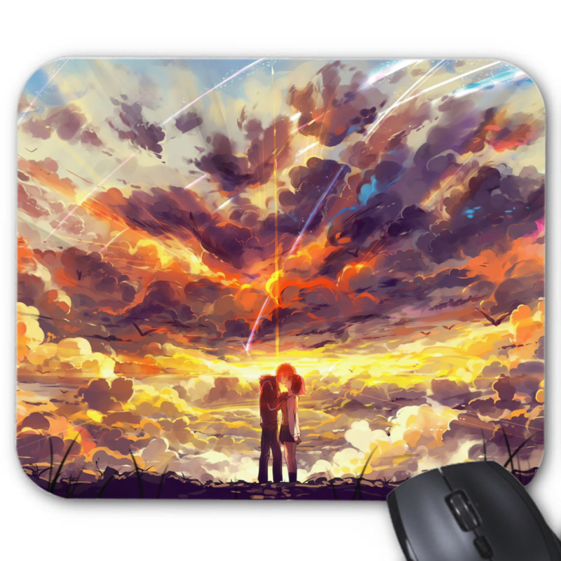 Tapis de souris - Accessoire ordinateur antidérapant Gaming - Imprimé Anime Manga