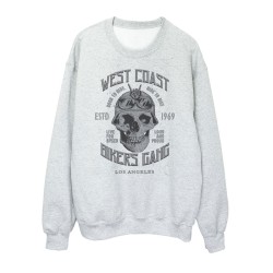 Sweat shirt imprimé - Rock American biker- illustration tête de mort
