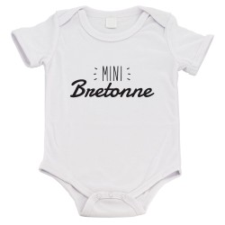 Body bébé - Cadeau Baptême - imprimé humour - Mini bretonne