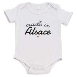 Body bébé - Cadeau Baptême - imprimé humour - Made in alsace