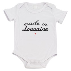 Body bébé - Cadeau Baptême - imprimé humour - Made in lorraine