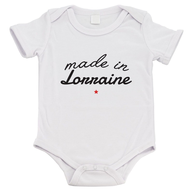 Body bébé - Cadeau Baptême - imprimé humour - Made in lorraine