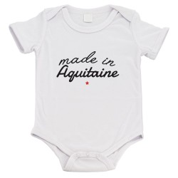 Body bébé - Cadeau Baptême - imprimé humour - Made in Aquitaine
