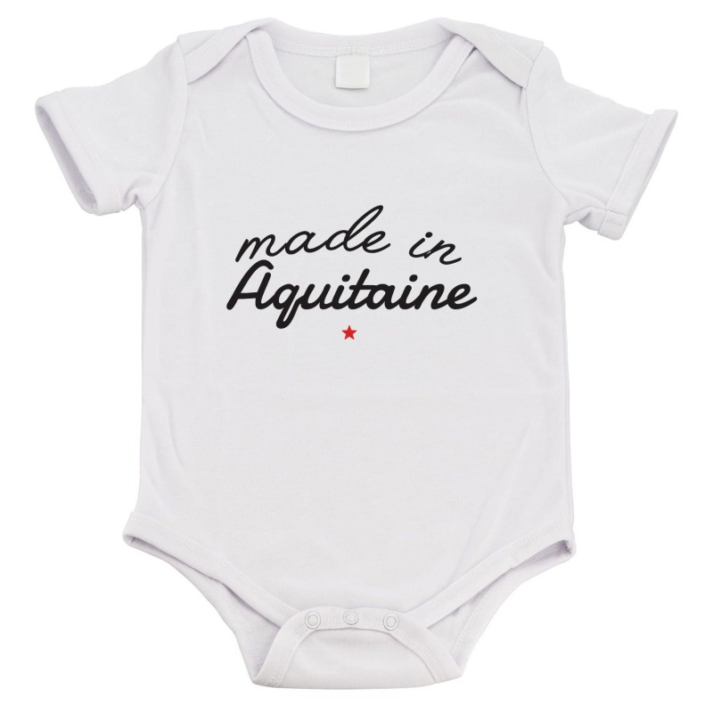Body bébé - Cadeau Baptême - imprimé humour - Made in Aquitaine