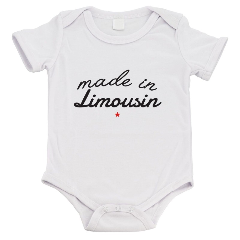 Body bébé - Cadeau Baptême - imprimé humour - Made in Limousin