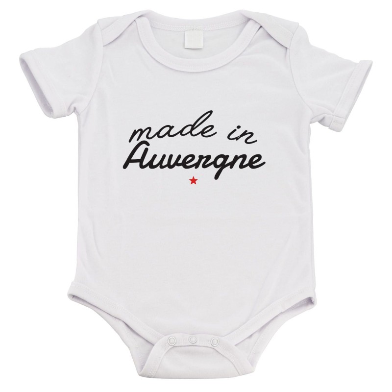 Body bébé - Cadeau Baptême - imprimé humour - Made in Auvergne