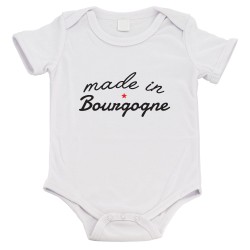 Body bébé - Cadeau Baptême - imprimé humour - Made in Bourgogne