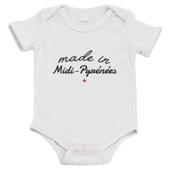 Body bébé - Cadeau Baptême - imprimé humour - Made in Pyrénées